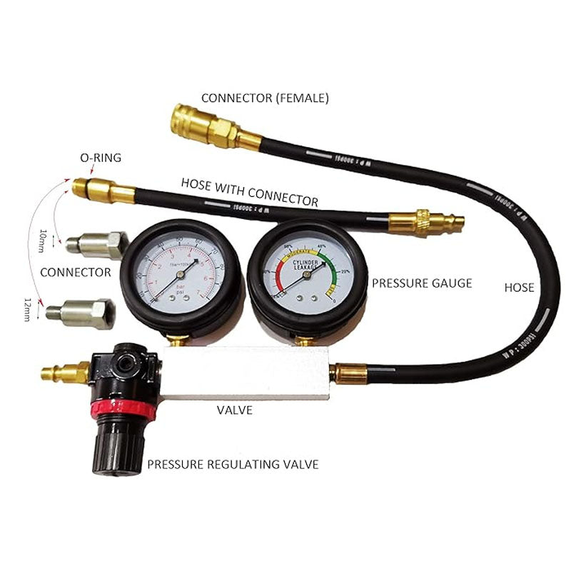 Engine Cylinder Leak Tester Leak Down Test Tool Kit Automotive Special Tool Kit