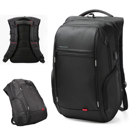 Travel Backpack 35 to 55L fit laptop up to 17"-Black