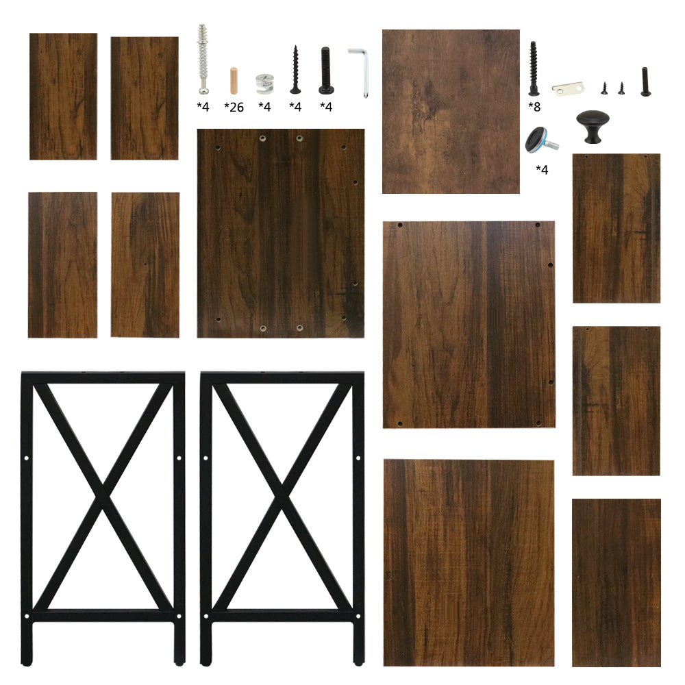 Bedside Table Nightstands with Drawer