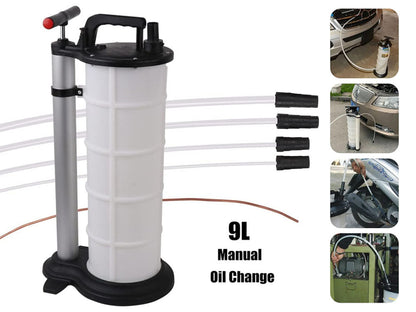 9L Manual Waste Oil Fluid Extractor Pump Fuel Car Boat Transfer