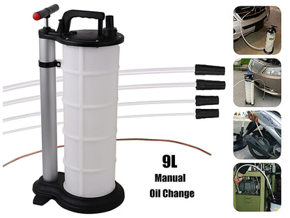 9L Manual Waste Oil Fluid Extractor Pump Fuel Car Boat Transfer