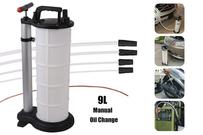 9L Manual Waste Oil Fluid Extractor Pump Fuel Car Boat Transfer