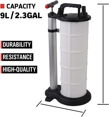 9L Manual Waste Oil Fluid Extractor Pump Fuel Car Boat Transfer