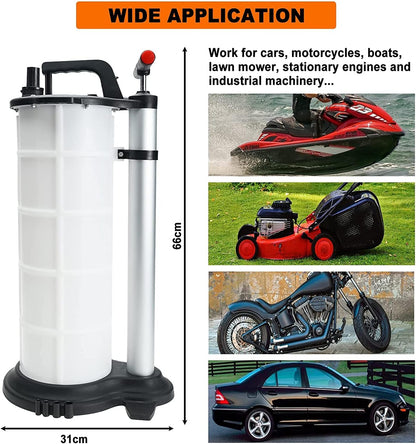 9L Manual Waste Oil Fluid Extractor Pump Fuel Car Boat Transfer