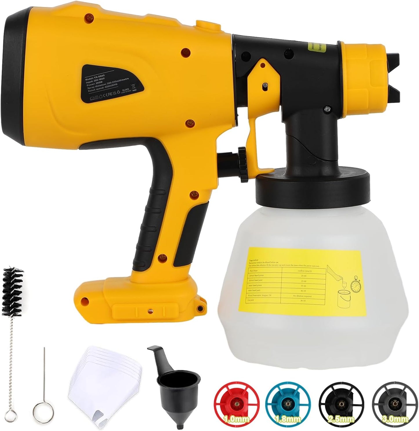 Cordless High Pressure Spray Gun Paint Sprayer