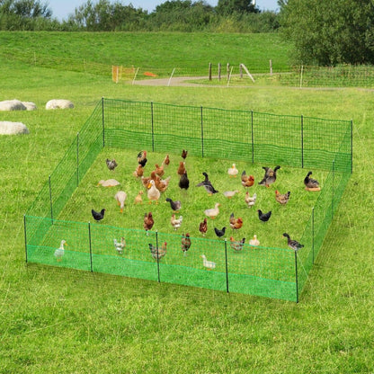 12M Chicken Fence Hen Poultry Coop Farm Runs Mesh Cage Net Habitat Safe House Pen