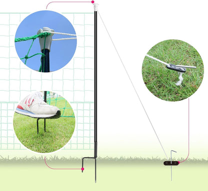 12M Chicken Fence Hen Poultry Coop Farm Runs Mesh Cage Net Habitat Safe House Pen
