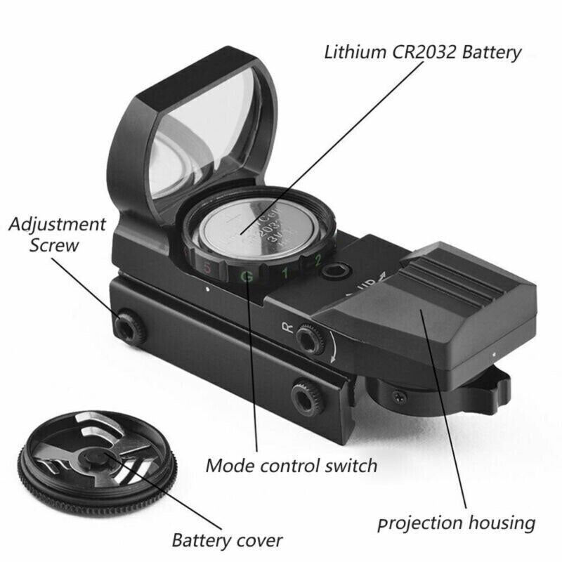 Red Green Dot Sight Tactical Holo 4 Reticle