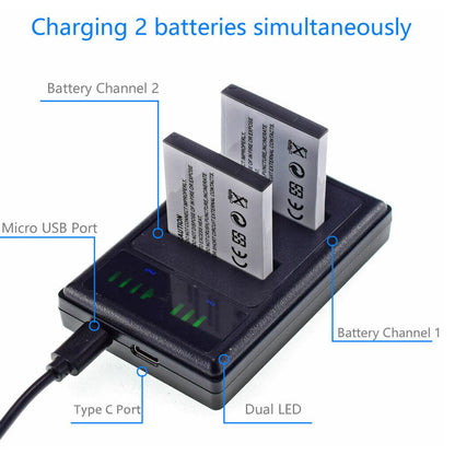 Battery Charger for Sony NP-BD1 NP-FR1 FT1 LCD Slim Battery Charger