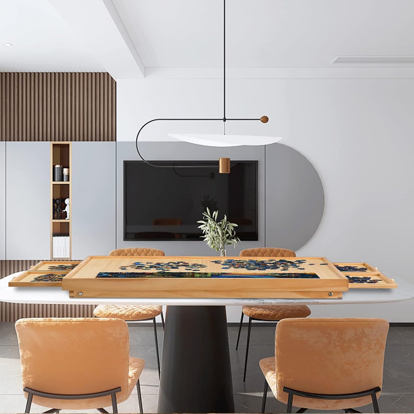 Puzzle Table Craft Board Game Table Jigsaw Game Table 1500 Piece