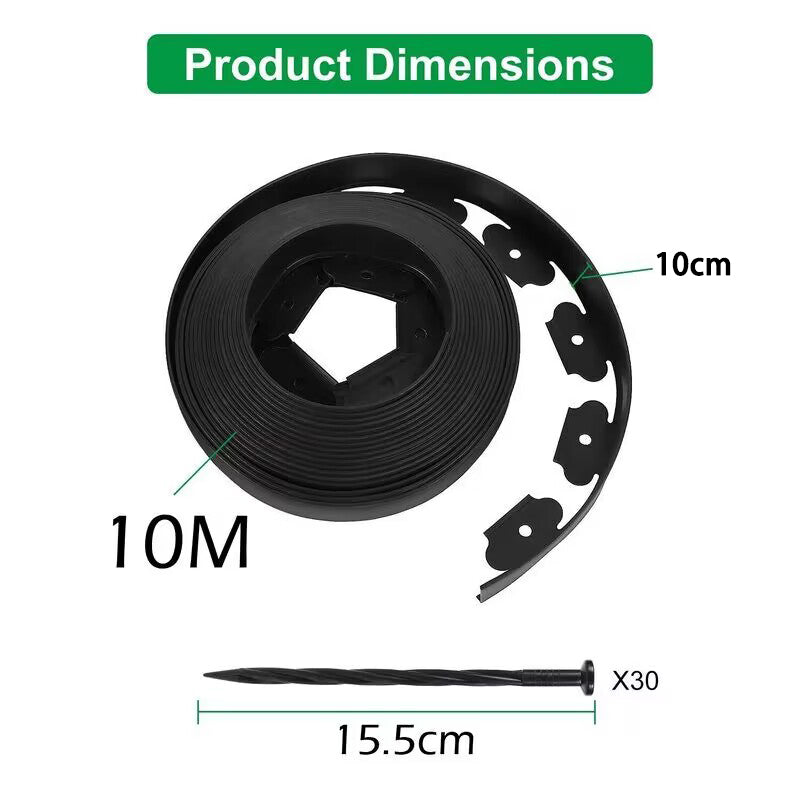Garden Lawn Edging Landscape Edging 10Mx2PCS