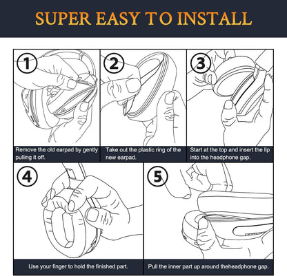 Replacement Ear Pads Cushions for Sennheiser HD 4.50 HD4.50 BTNC Headphones