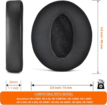 Replacement Ear Pads Cushions for Sennheiser HD 4.50 HD4.50 BTNC Headphones