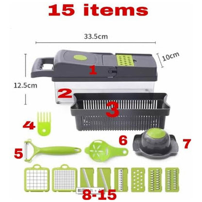 15 in 1 Vegetable Chopper Mandoline Slicer