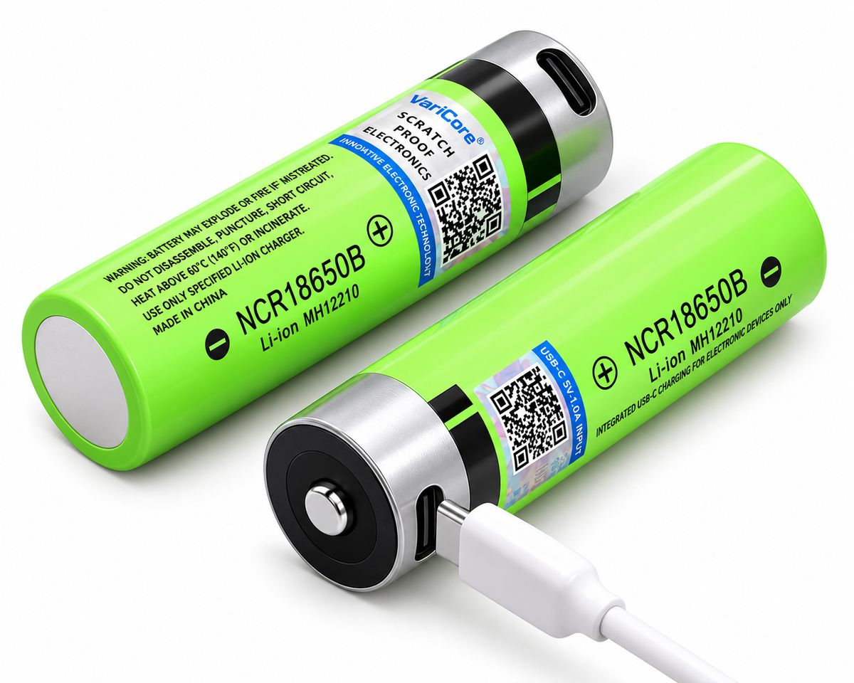 18650 Rechargeable Battery USB-C 4PCS