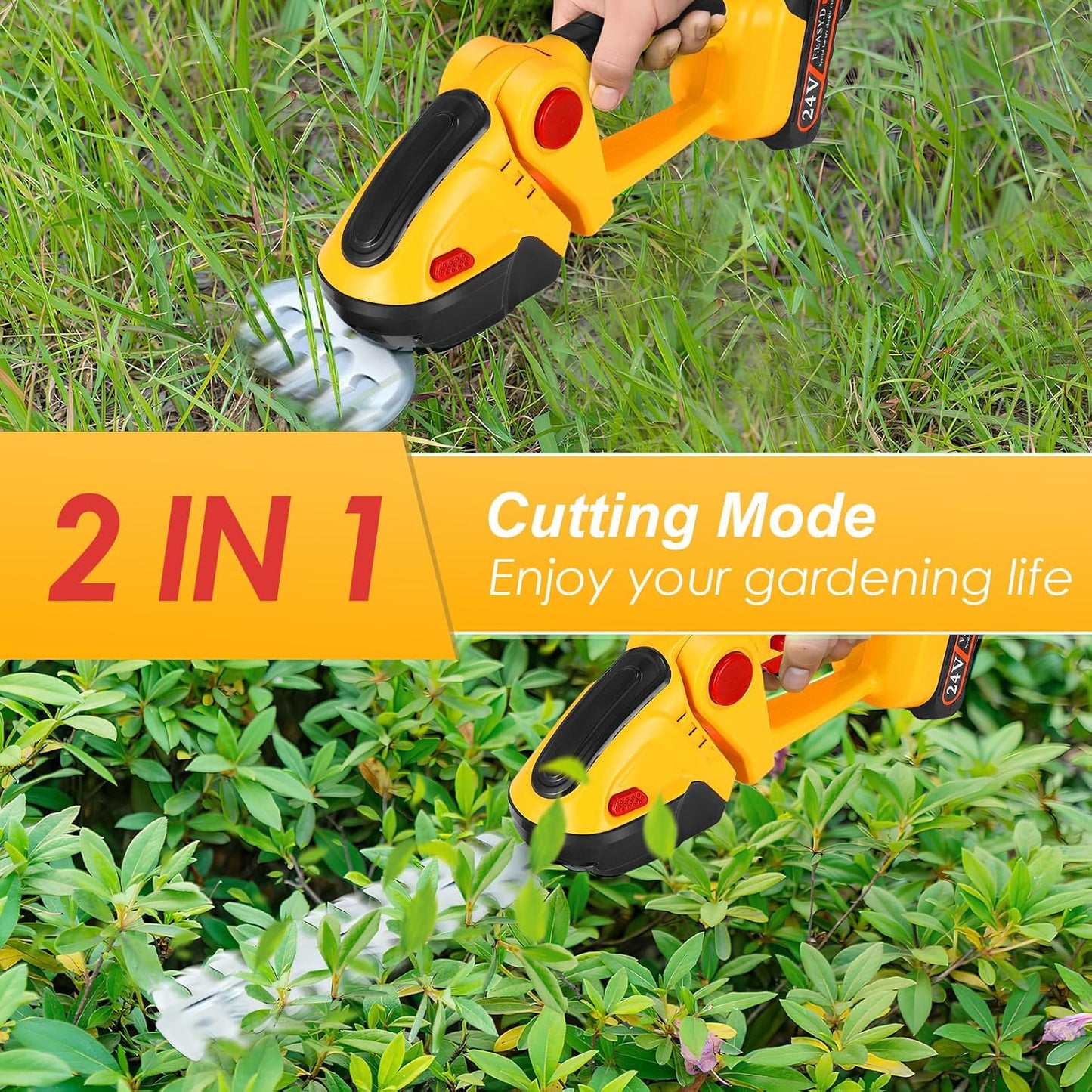 Hedge Trimmer Cordless Lawn Mower 2 in 1
