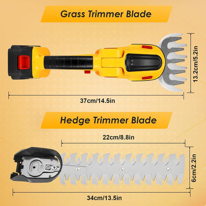 Hedge Trimmer Cordless Lawn Mower 2 in 1