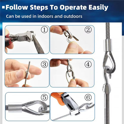 30M Stainless Steel Wire Rope Cable Kit