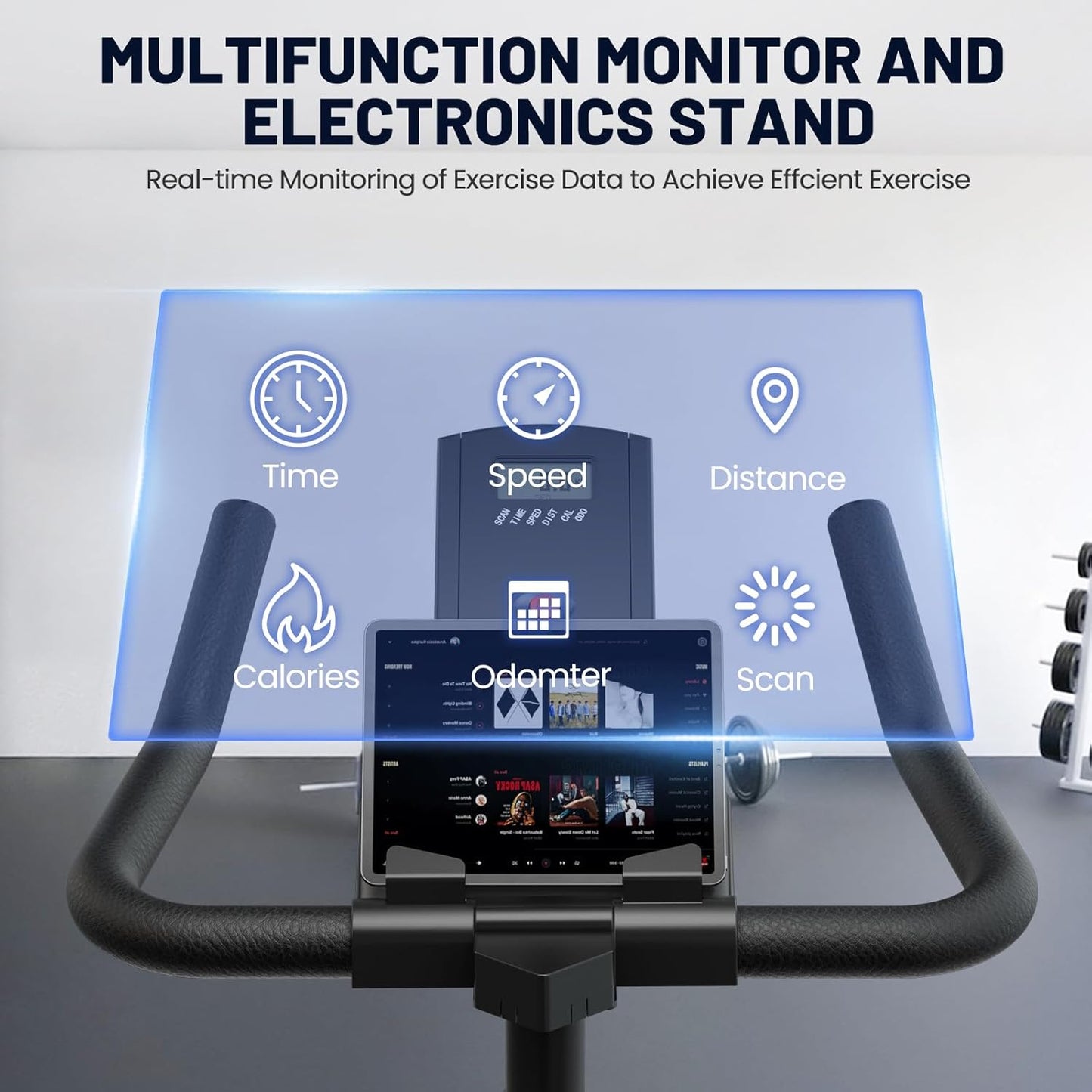 Adjustable Exercise Bike Spin Bike Heavy Duty