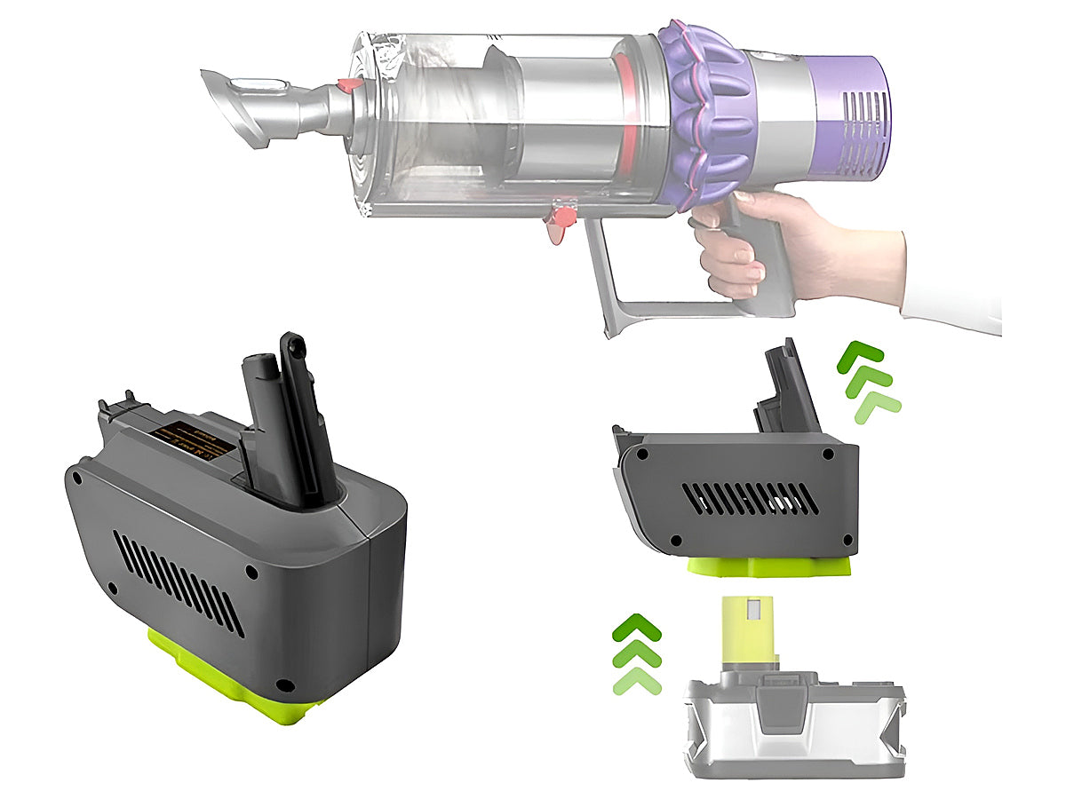Dyson V10 Adapter for Ryobi 18V Lithium Battery Converter