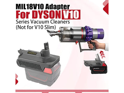 Milwaukee M18 18V Battery Adapter Converter To Dyson V10 Battery