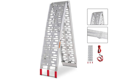 Aluminum Folding Ramps ATV Mower Loading Ramps Pair