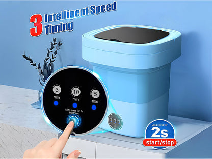 Washing Machine 8L Portable Foldable Collapsible Laundry Bucket