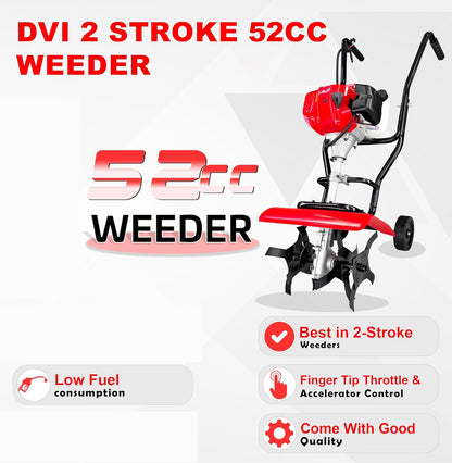 Rotary Hoe Tiller Cultivator 52CC Heavy Duty 2 Stroke