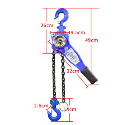Chain Hoist Lever Block Chain Hoist 0.75 Ton 1.5m Lifter