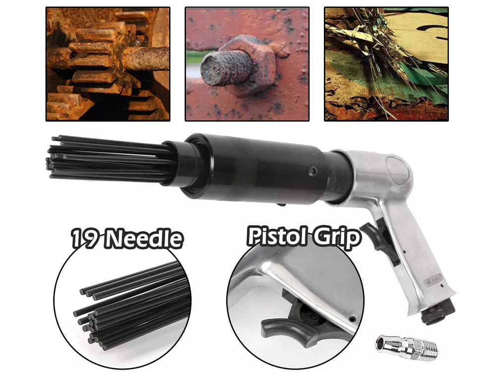 Needle Scaler Pneumatic Air Gun Pistol Air Tool Rust Remover