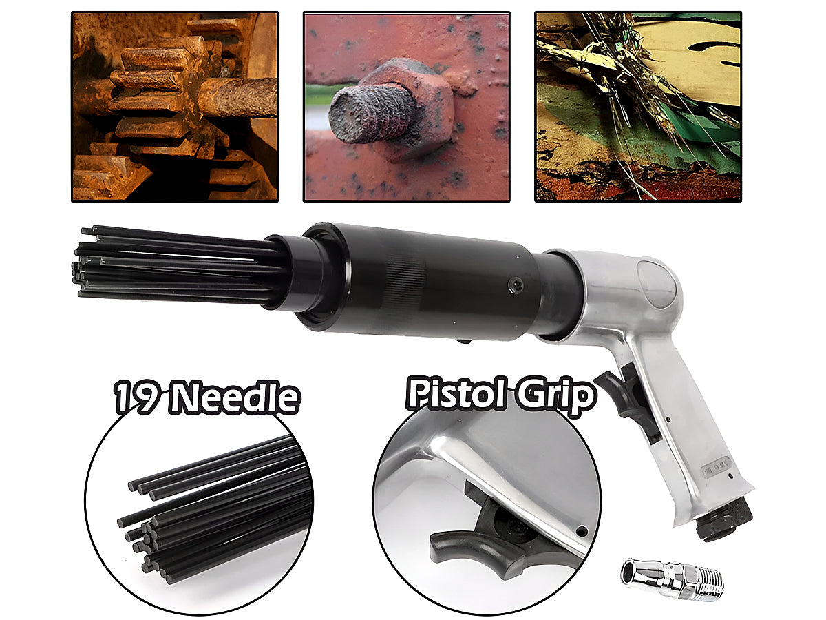 Needle Scaler Pneumatic Air Gun Pistol Air Tool Rust Remover