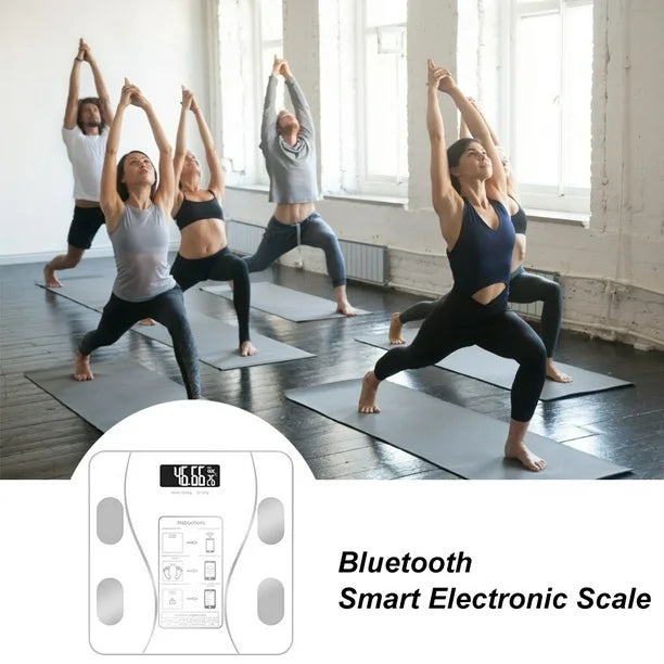 Digital Bathroom Scale Body Weight Scale White