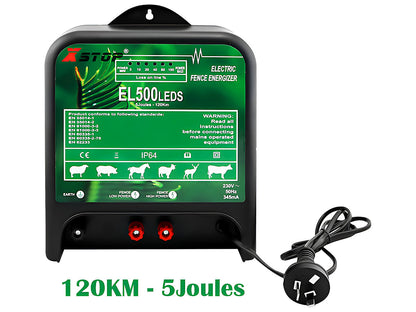120km Electric Fence Energiser Energizer Charger 5J 240V