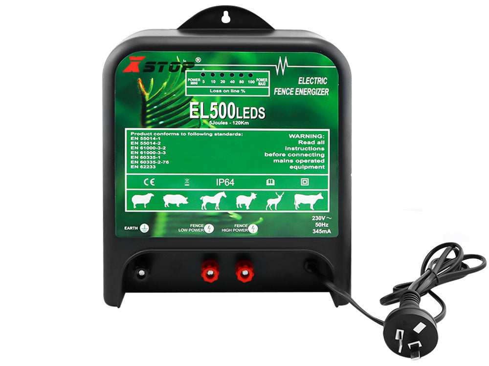 120km Electric Fence Energiser Energizer Charger 5J 240V