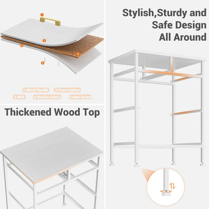 Storage Cabinet White  4 drawers