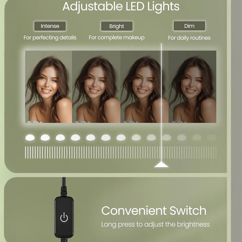 Dressing table with LED Mirror