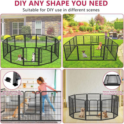 Pet Play Pen Dog Playpen Dog Fence 10 Panels