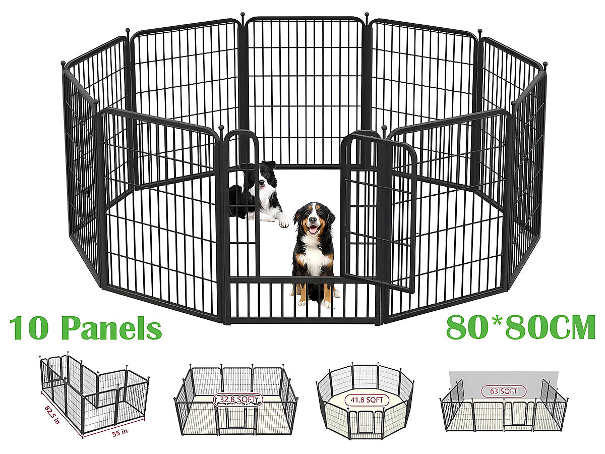 Pet Play Pen Dog Playpen Dog Fence 10 Panels