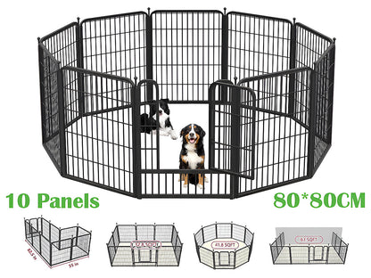 Pet Play Pen Dog Playpen Dog Fence 10 Panels