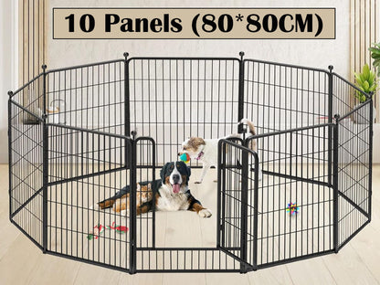 Pet Play Pen Dog Playpen Dog Fence 10 Panels