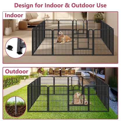 Pet Play Pen Dog Playpen Dog Fence 10 Panels