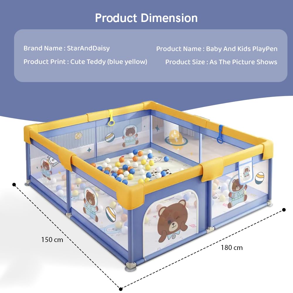 Portable Baby Playpen Fence Gate Wall Fence Barrier
