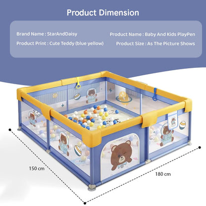Portable Baby Playpen Fence Gate Wall Fence Barrier