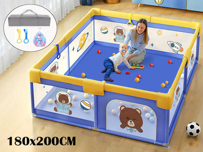 Portable Baby Playpen Fence Gate Wall Fence Barrier