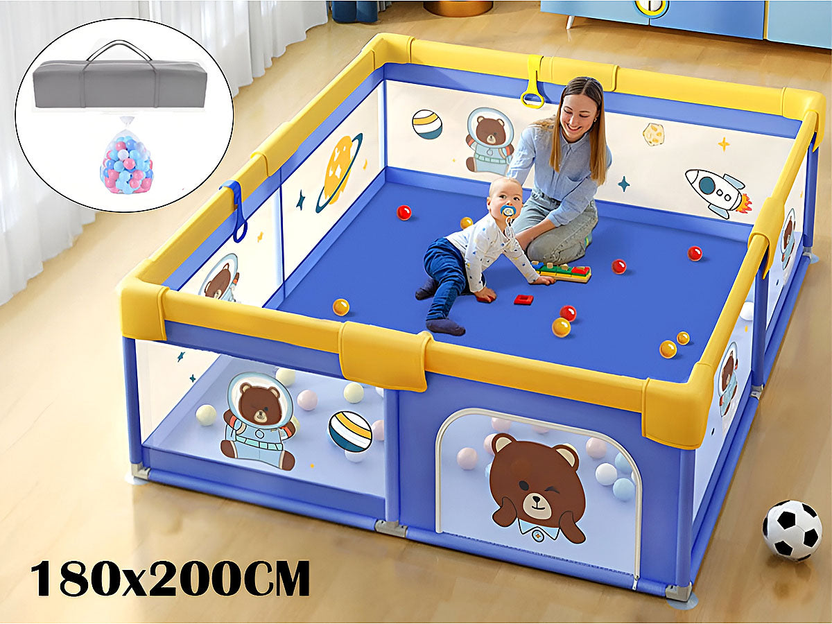 Portable Baby Playpen Fence Gate Wall Fence Barrier
