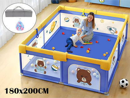 Portable Baby Playpen Fence Gate Wall Fence Barrier