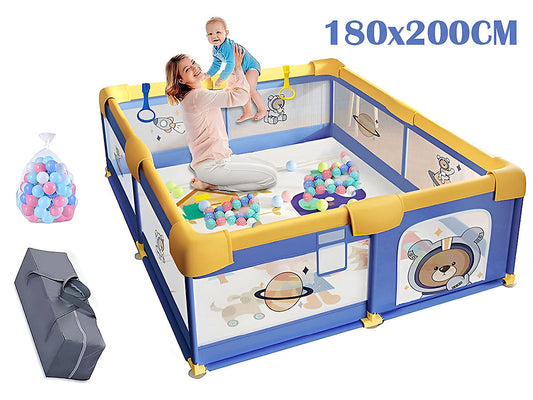 Portable Baby Playpen Fence Gate Wall Fence Barrier