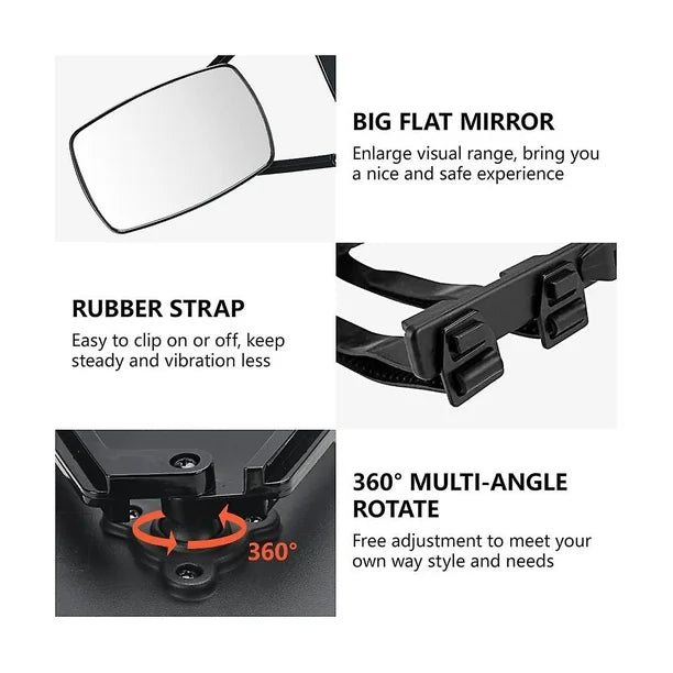 Adjustable Big Size Towing Mirror Clip-on Side Mirror Extension
