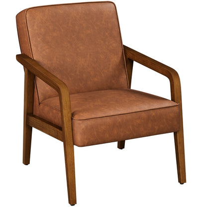 Set of Two Mid-Century Retro Modern Upholstered Lounge Chairs