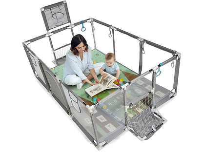 Portable Baby Playpen Fence Gate Wall Fence Barrier PlayPen